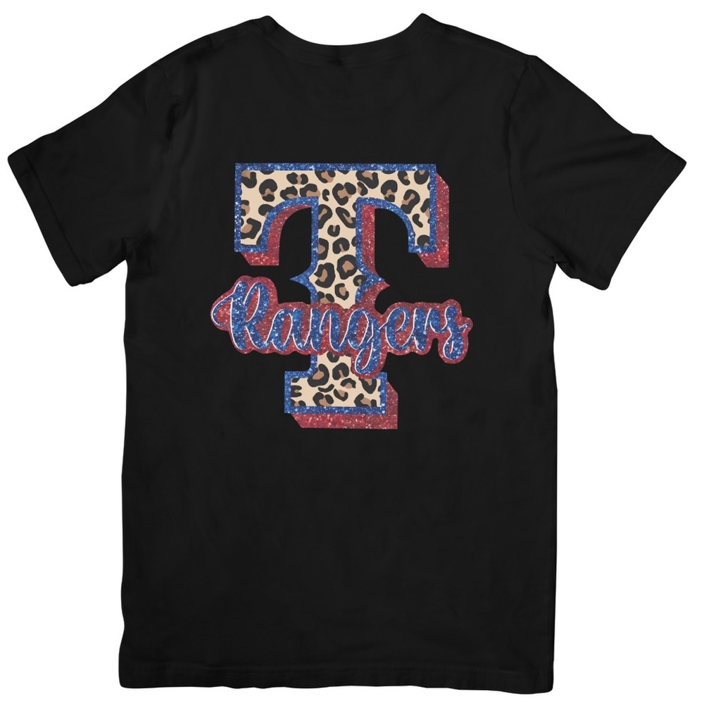 Texas Rangers with Leopard Shirt